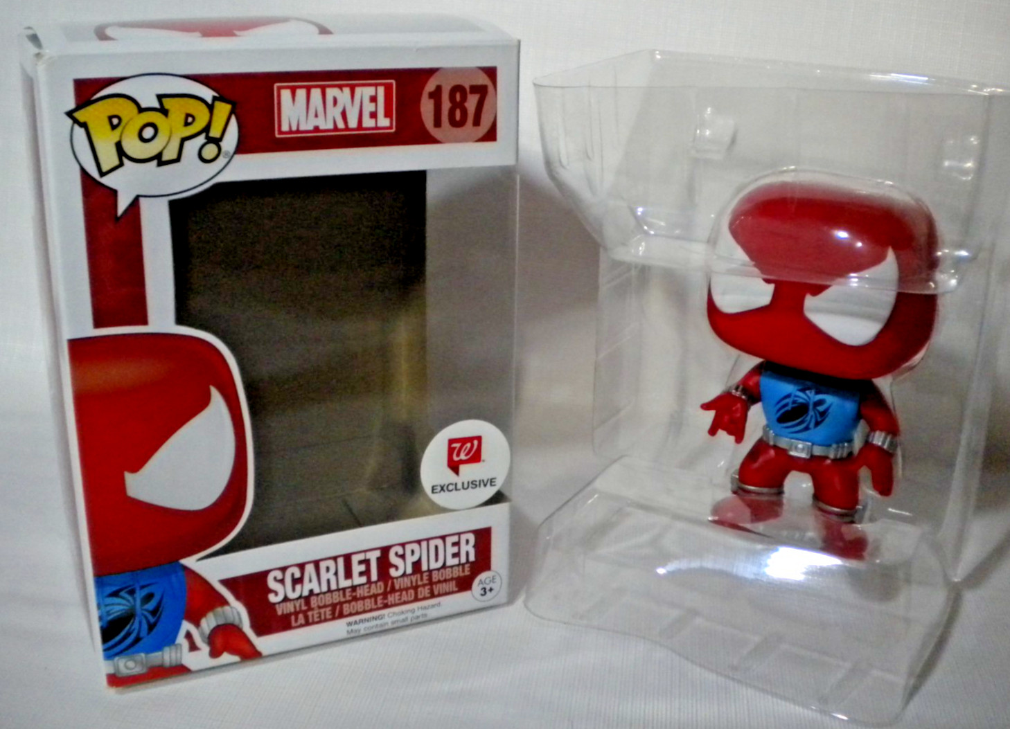 Funko Pop Scarlet Spider 1987 Walgreens Exclusive Complete W/ Original Box Boxed