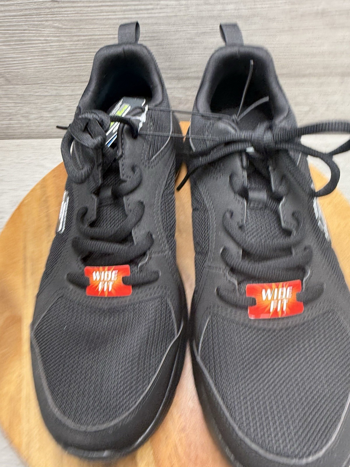 Skechers Work Flex Lite Men’s 10 Black/Black Slip Resistant WR Comfort Wide image 5
