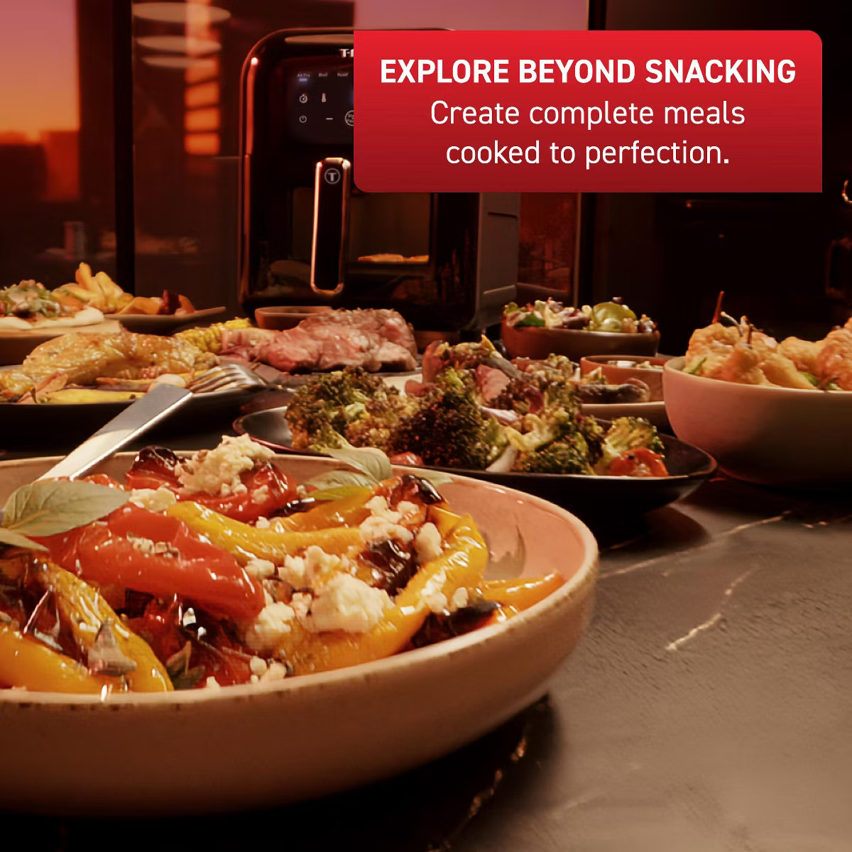 T-fal Infrared Air Fryer 6.3 qt Digital Touch Screen 7-in-1 Cooking Function NIB