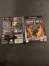 army men sarges war gamecube Artwork insert only