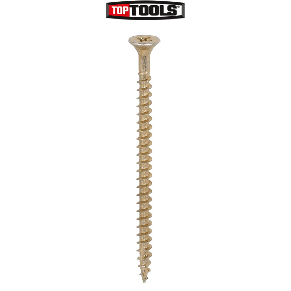 TIMCO C2 Strong-Fix Multi-Purpose Premium Gold Woodscrews-5.0x80-Pack of 200PCS