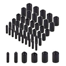 60 Pcs round Rubber End Caps Vinyl Cover Screw Thread Protectors Assortment Kit