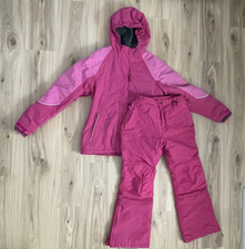 Lands' End Girl's Squall Jacket 16 Snow Pant 12 Excellent Used Condition