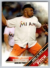 2016 Topps First Pitch #FP-20 IronE Singleton Miami Marlins Actor