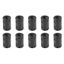 10pcs Clip-on Ferrite Ring Core RFI EMI Noise Filter Cable Clip