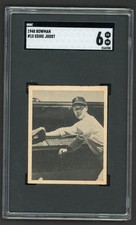 1948 Bowman EDDIE JOOST Philadelphia Athletics #15 SGC 6 EX/NM Condition