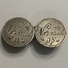 1905 CANADA 5 CENTS EDWARD SWEETHEART LOVE TOKEN BROOCH ENGRAVED NORMAL 05