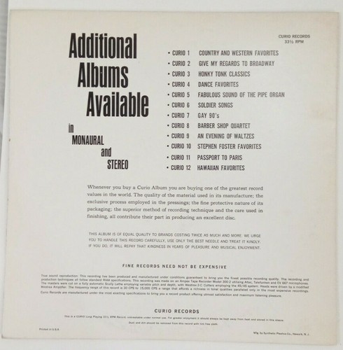 Passport to Paris 12" 33RPM Curio C-115 - Picture 4 of 4