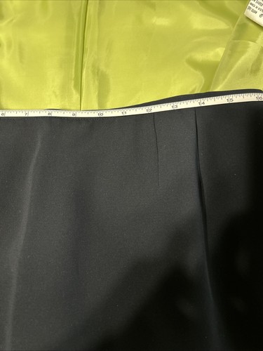 Le Suit 3-piece Skirt Suit Sz 14 Green/Navy - Picture 9 of 11
