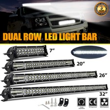 7 14 20 26 32 Led Light Bar Spot Flood Offroad Roof Driving Lamp Trucks 4wd