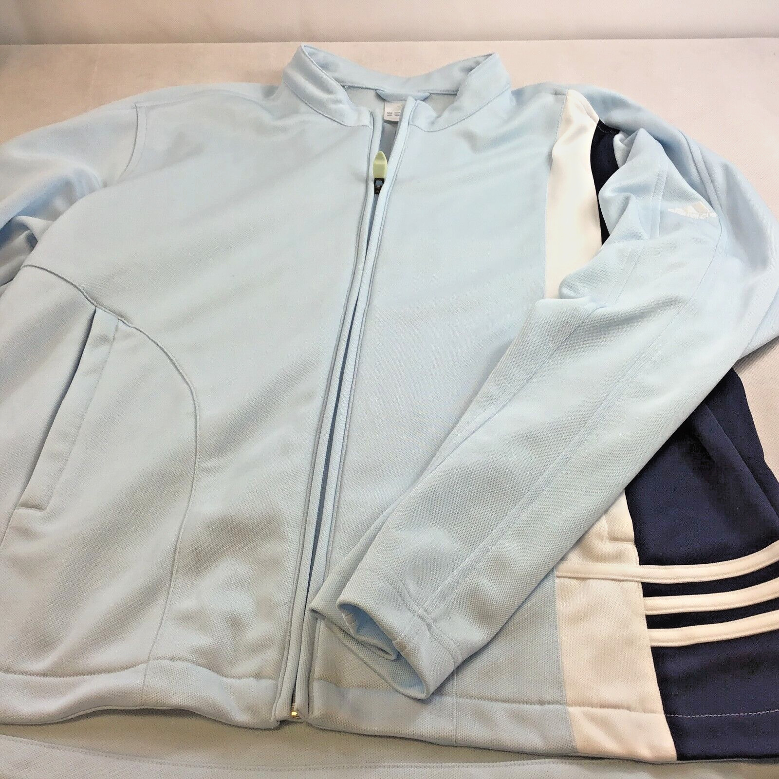 ADIDAS WOMEN'S ACTIVE WEAR ZIP UP JACKET, LARGE, Zip front & Pockets, 1980's!