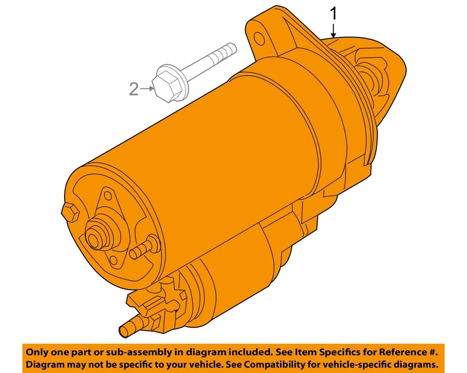 Used Starter Motor fits: 2013 Bmw X5 xDrive50i 4.4L twin turbo Grade A Foto 3 de 4