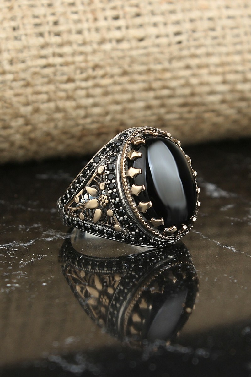 SILVER925 BIG ONYX STONE RING/シルバー/リング SILVER925 BIG ONYX STONE RING/シルバー/リング SILVER925 BIG