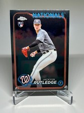 2024 Topps Chrome #42 Jackson Rutledge Base Rookie Washington Nationals