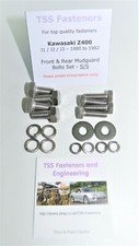 Kawasaki Z400 J1/J2/J3 - 1982 - 1982 - Front & Rear Mudguard Bolts Set - S/Steel