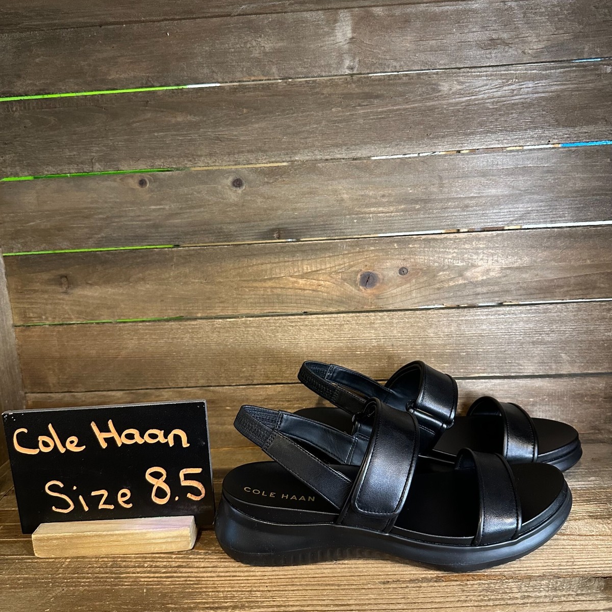 COLE HAAN ゼログランドMERITT SANDAL 8 B BLACK Cole Haan Zerogrand Merrit Sandal - Free Shipping | DSW