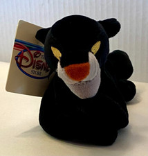 Vintage Disney Mini Beanie Bag 8" Plush Bagheera The Panther, The Jungle Book
