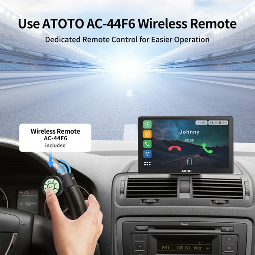 ATOTO P8 Portable 7 Zoll Autoradio Wireless Carplay Fernbedienung Rückfahrkamera - Bild 5 von 7
