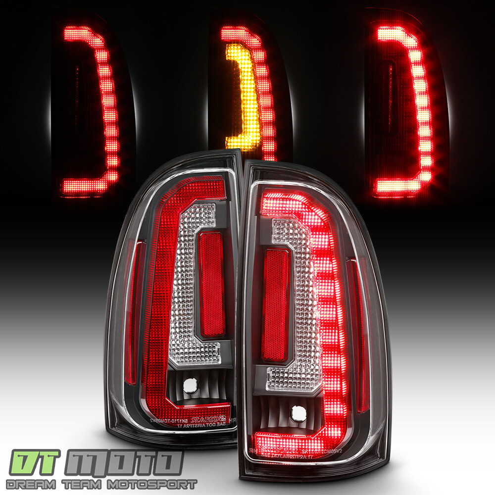 For 2005-2015 Toyota Tacoma Pickup Black LED Strip Tail For 2005-2015 Toyota Tacoma Pickup Black LED Strip Tail