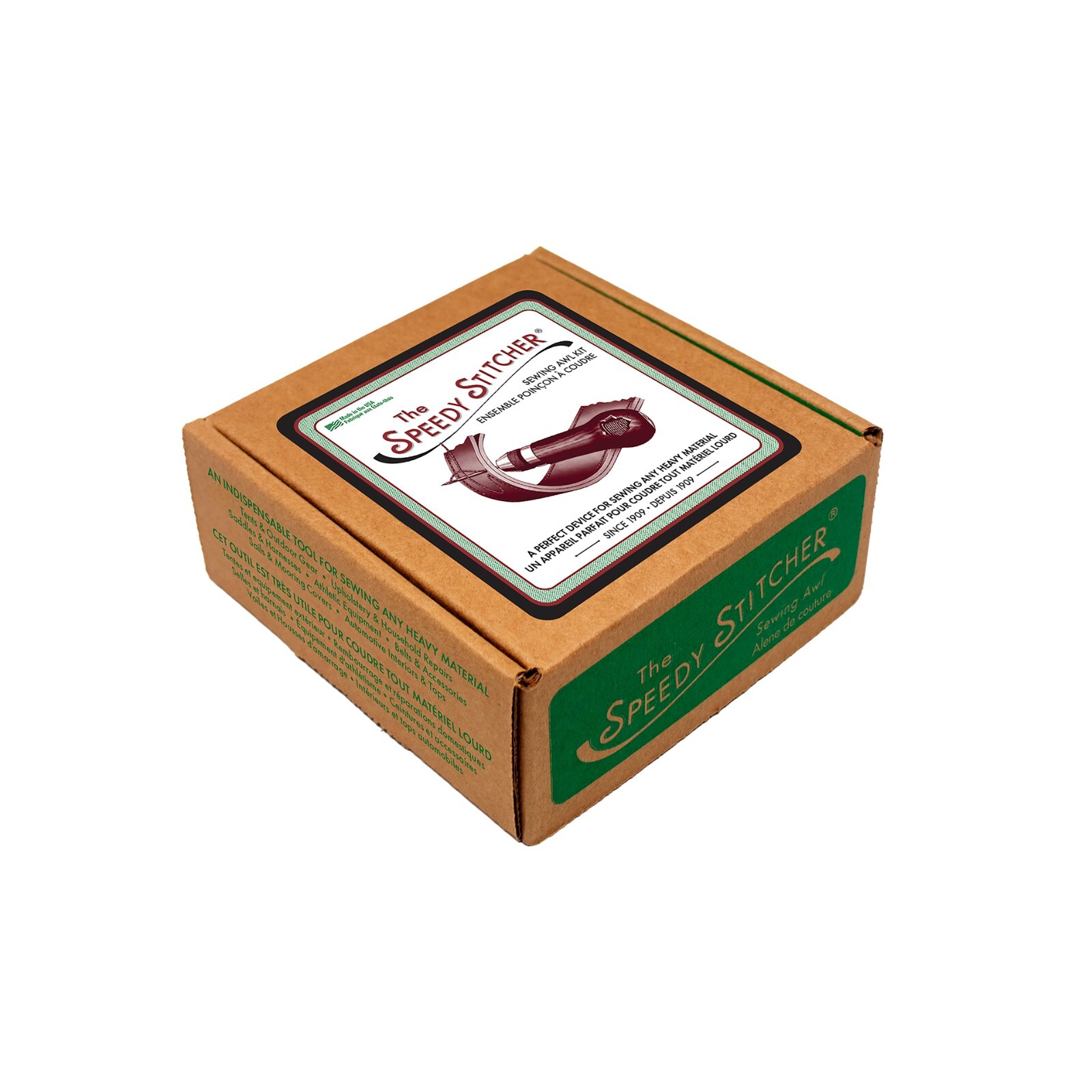 Speedy Stitcher Sewing Awl Multi- Bobbin includes 3 Threads Black White Natural 