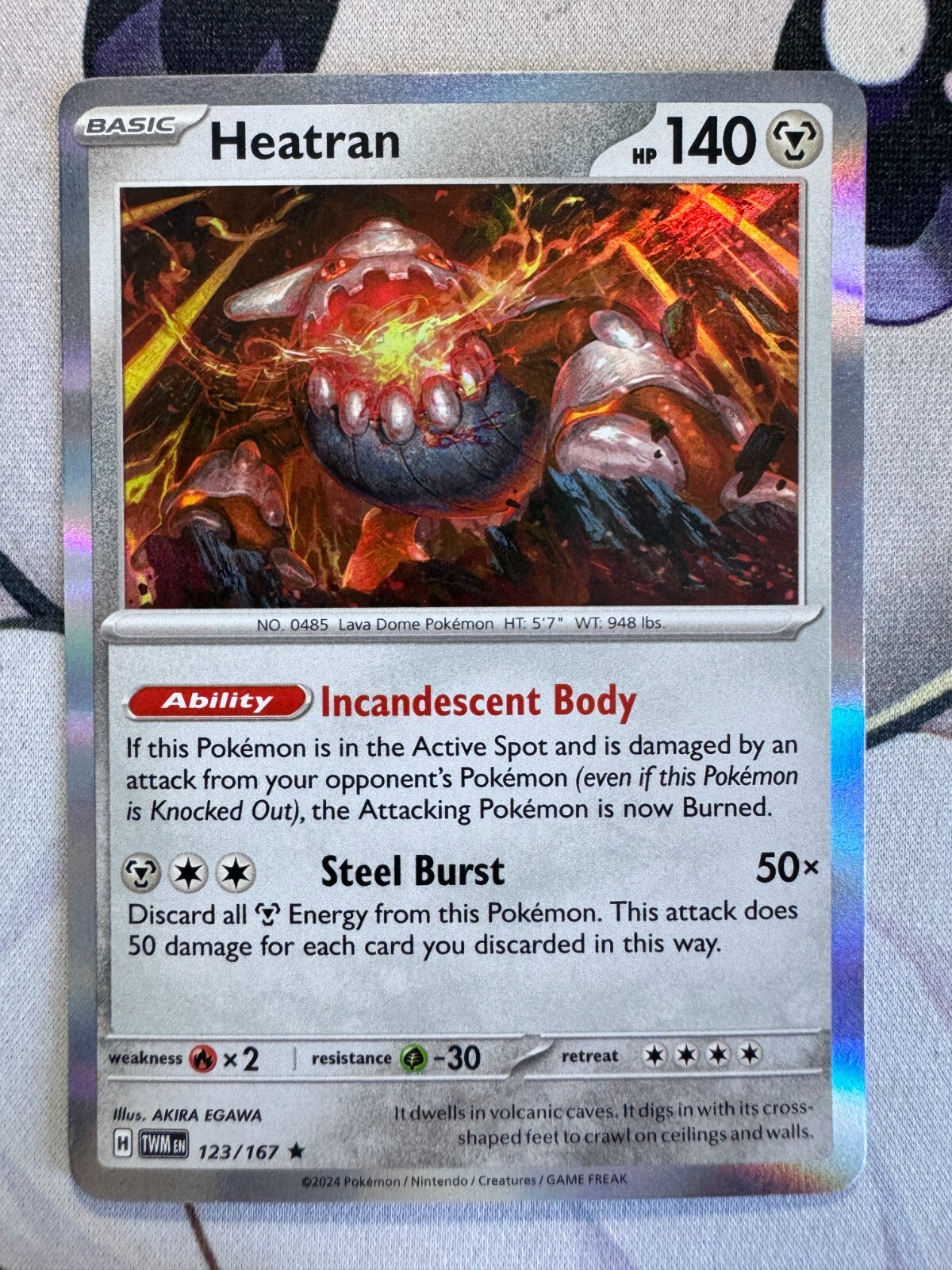 Heatran Holo English Pokemon TCG BKAY688