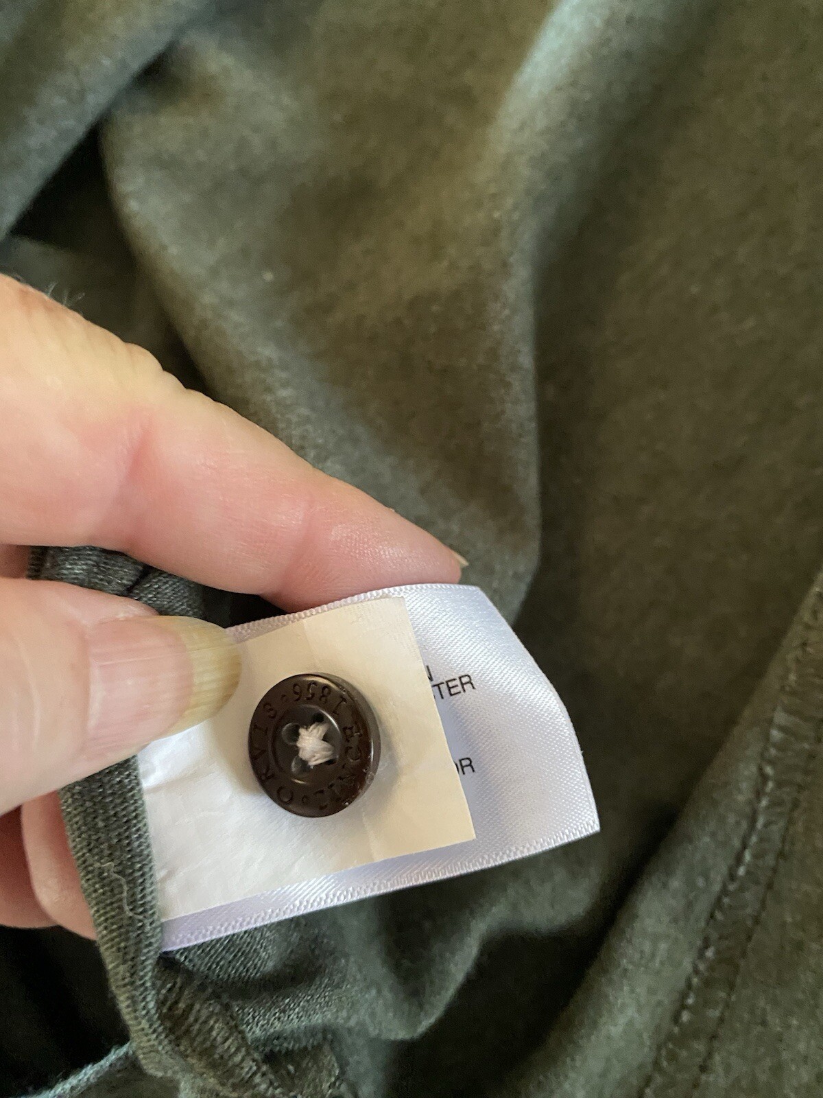 ORVIS 2 Button Long Sleeve Pullover Collared Knit… - image 9