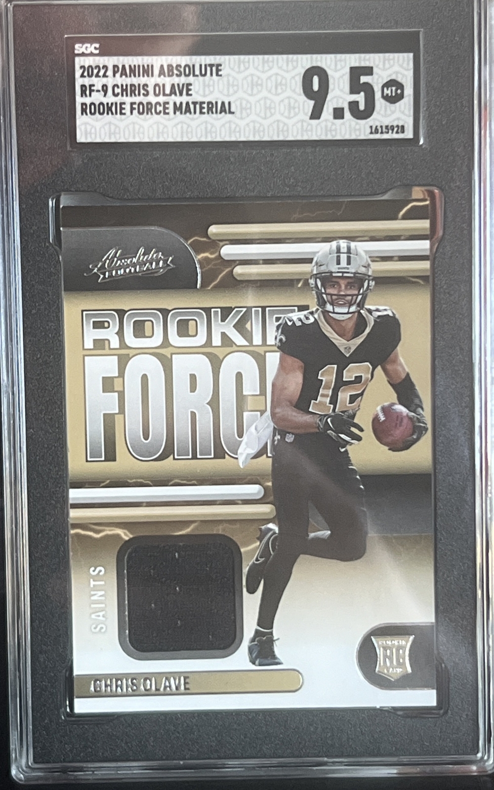 Chris Olave Panini Absolute Rookie Force Memorabilia #RF9 Base
