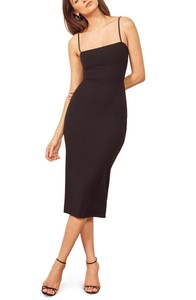 reformation black dress