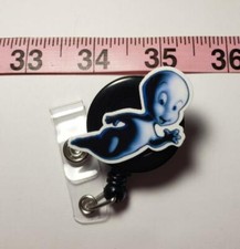 CASPER FRIENDLY GHOST Badge Reel, Nurse, Teacher, Nurse, ID Badge holder,