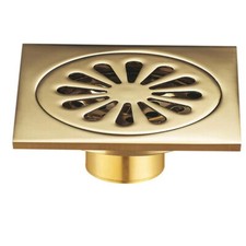 Brass Square Floor Waste Grates Bathroom Shower Drain yzh202