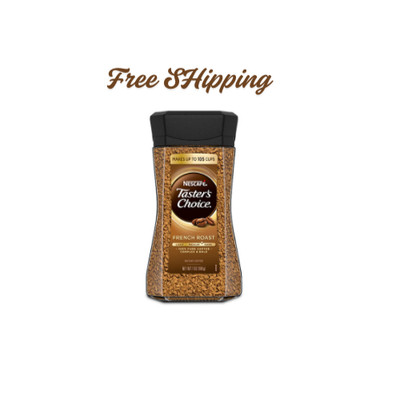Nescafé new Taster's Choice French Roast-Medium Dark Roast Instant Coffee, 7 oz