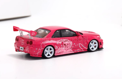 ミニカー Skyline GT-R34 Pink Fast&Furious Figure TM 1:64 Pink Skyline R34 Racing Sports Model Diecast Metal Car | eBay