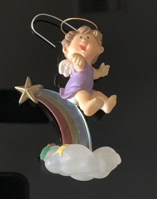 baby on a cloud ornament