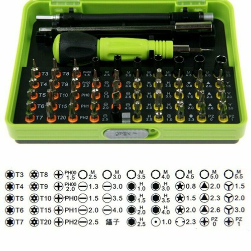 53 in Magnetic Precision torx Screwdriver Set Computer Pc Phone Repair Tool Kit - Picture 2 of 10
