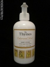 RETIRED THYMES CEDARWOOD MINT HAND LOTION 8.25 FL OZ HAND PUMP NEW