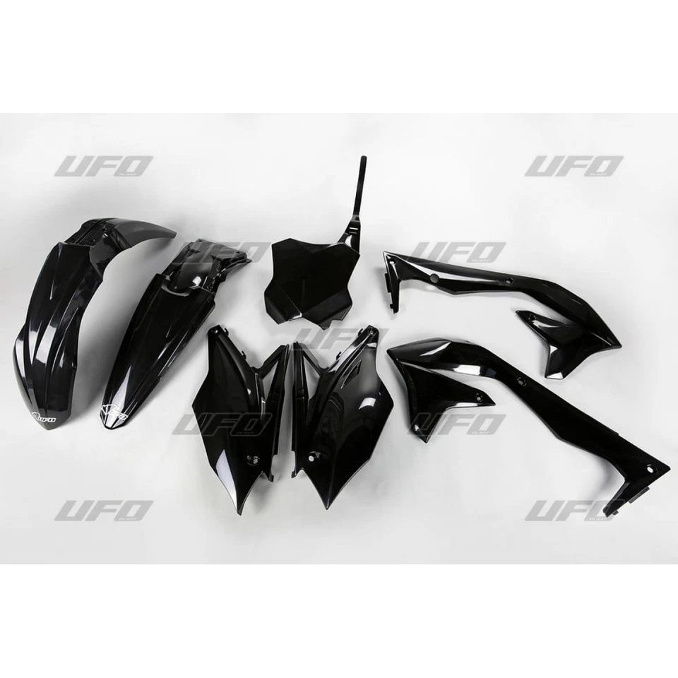1403-2441 UFO Noir Kit de Finition Corps Kit Kawasaki KX450F 2018 - Photo 1/1