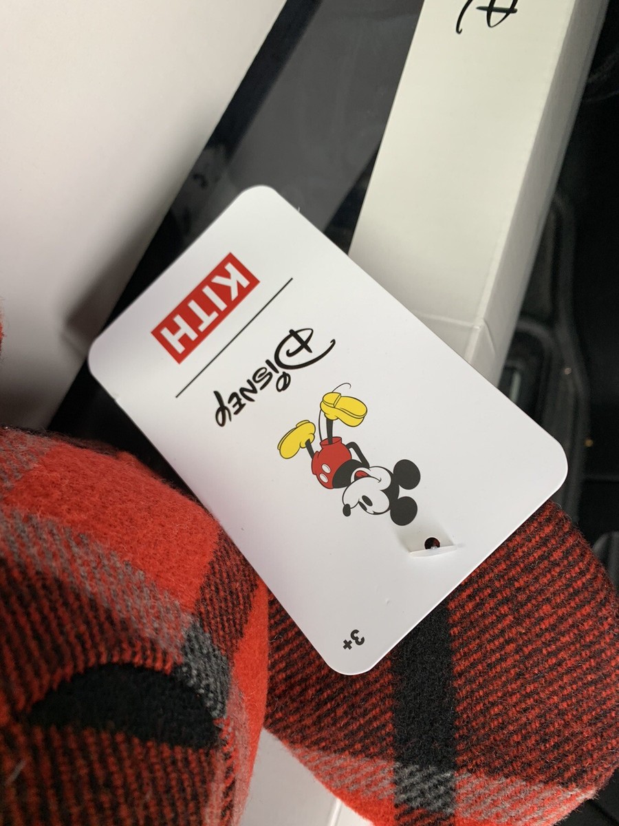 Kith x Disney Large Mickey Plush Plaid KH9403-110 In Hand