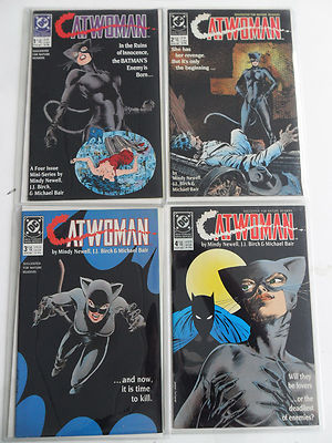 4x Catwoman Nr. 1-4 (Mini Series USA / US DC Comic von 1989) - Zustand 1