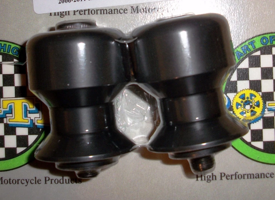 Carrete deslizante Pro-tek brazo oscilante KTM 2005 2006 2007 2008 2009 950 Supermoto negro Foto 2 de 4