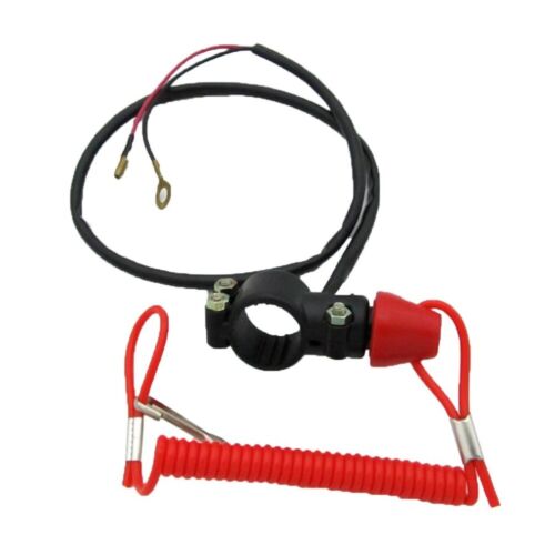 Interruttore di emergenza universale ciclomotore ciclomotore moto scooter quad ATV kill interruttore pulsante - Foto 4 di 7