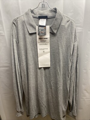 Workrite FR Flame Resistant Men's XL Long Sleeve Gray Shirt Sleeve Pocket NWT!!