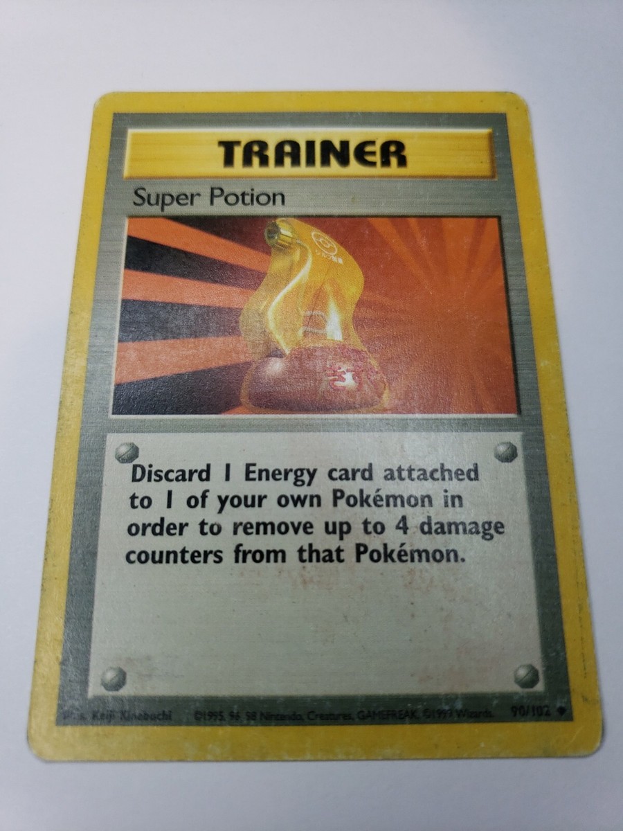 Super Potion 90/102 Trainer Card Pokemon Base Set 1999 LP