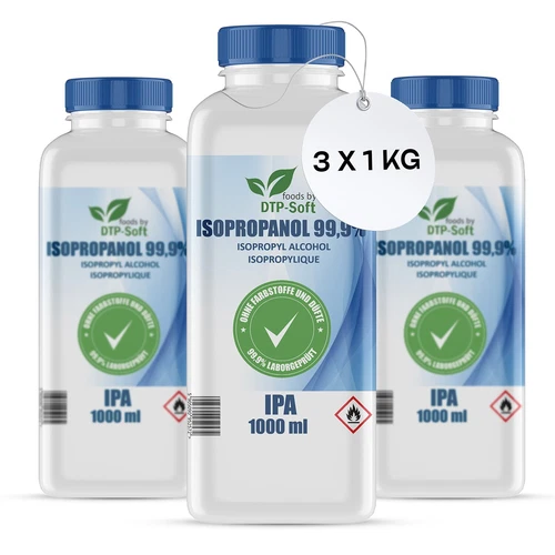3L Isopropanol 99% Isopropylalkohol 2-Propanol IPA Schimmelreiniger 1000ml 3 x 1