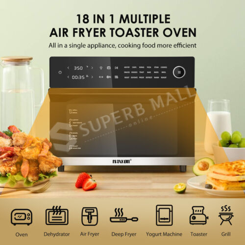 Maxkon 30L Large Oil Free Air Fryer Oven Cooker 1800W Dual Cook Function 18-In-1 - Picture 3 of 12
