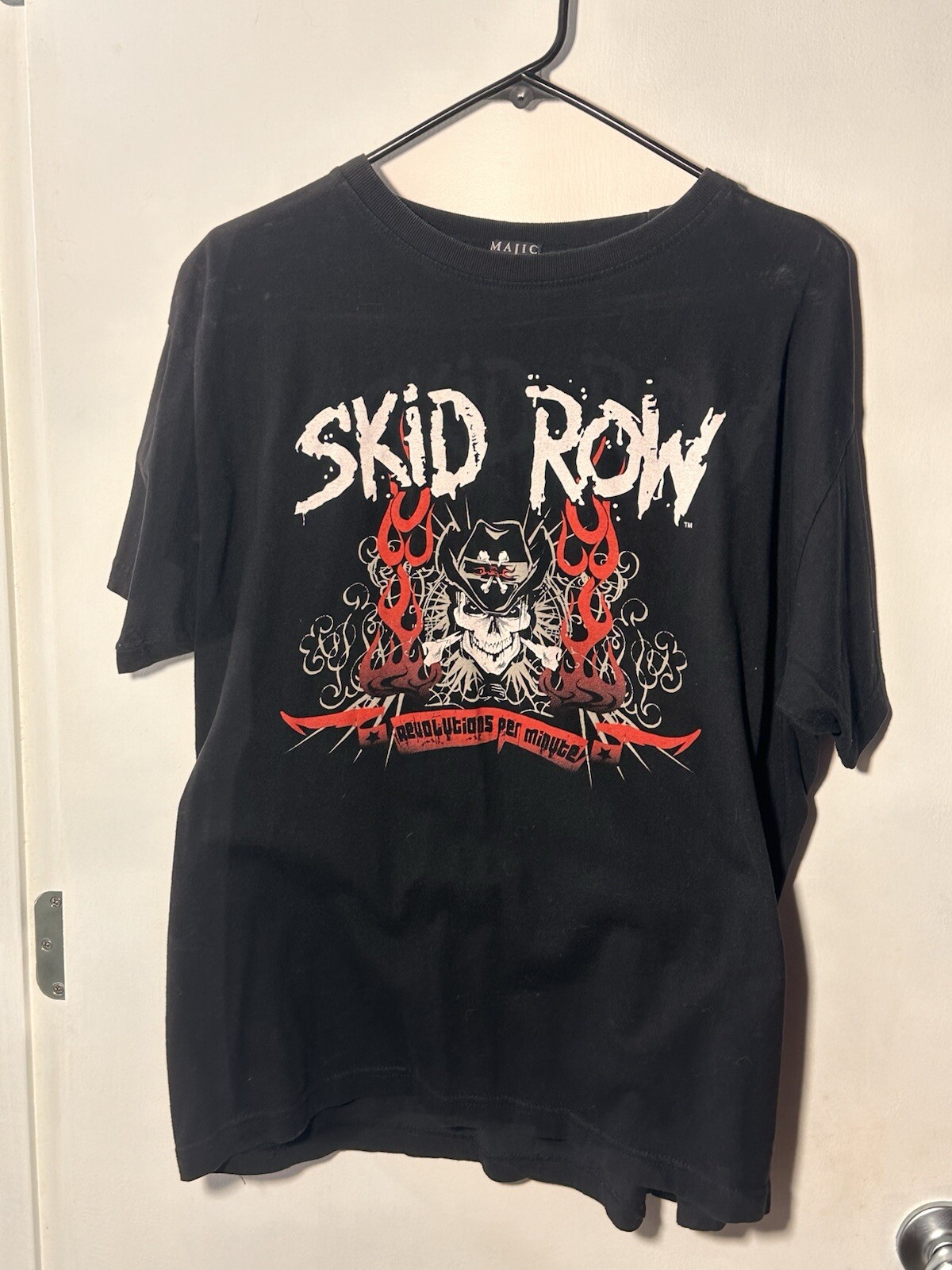 FILA Maglietta Vintage Skid Row 2006 Revolutions Per Minute Tour concerto taglia XL.