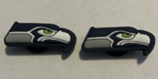 NFL Football Seattle Seahawks Shoe Charms 2 pieces compatible with with crocs