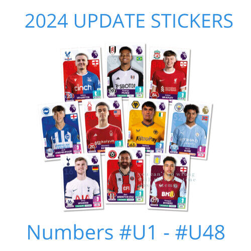 2024 Panini Premier League Transfer Update Stickers U1 - U48 - Picture 1 of 1