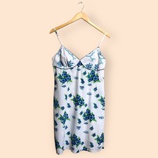 Vintage 90s Y2K ROXY Quiksilver Hawaiian Floral Print Summer Dress Women Large