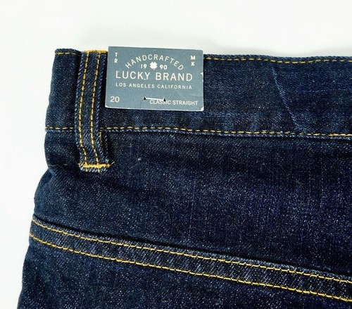 Lucky Brand Boys Jeans Straight Leg Size 20 Adjustable Waist Barite Blue - Picture 4 of 12