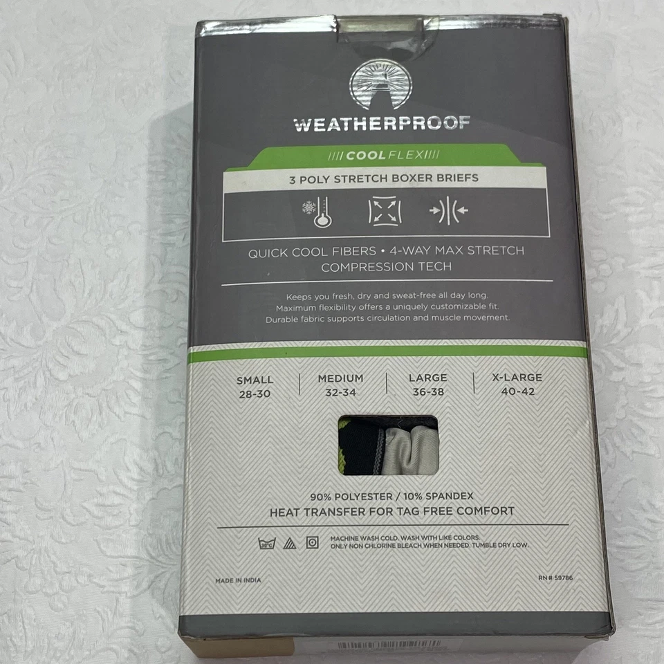Garment Company Cool Flex Hombre Ropa Interior Impermeable Nuevo En Caja Paquete De 3 Nuevo Foto 2 de 4